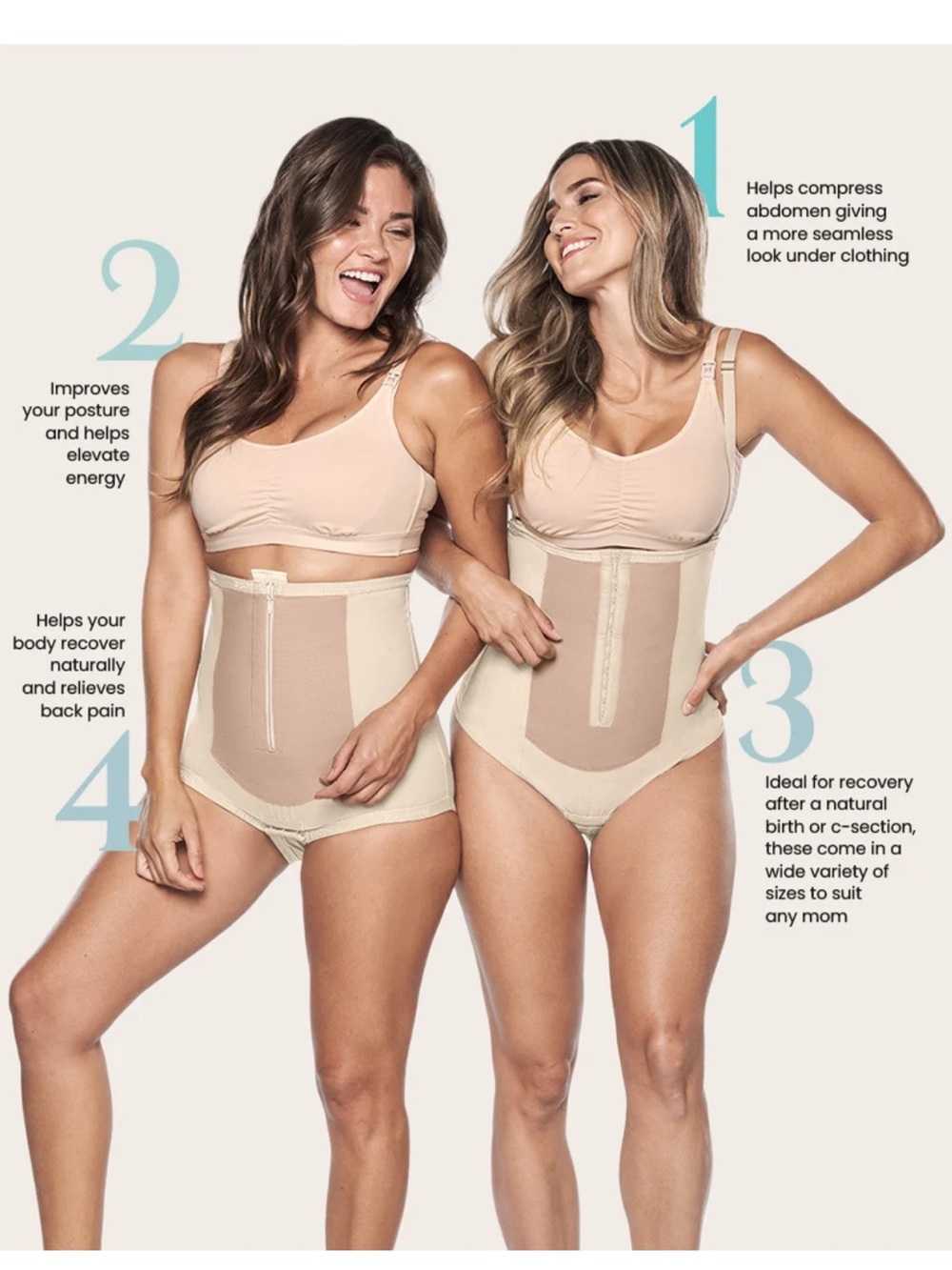BelleFit  Postpartum Dual-Closure Girdle Sz XXL - Picture 2 of 12